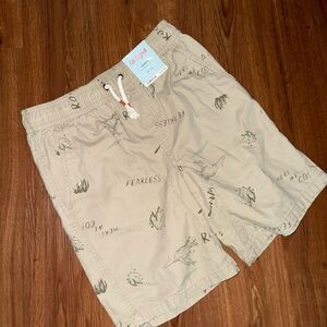 🦕Cat & Jack Tan Dinosaur Print Shorts
